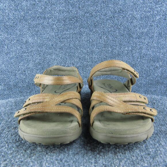 Taos Biz Women Strappy Sandal Shoes Size 7 Medium Brown Leather - Picture 2 of 10